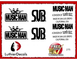 Musicman Sub Guitar Decal 275